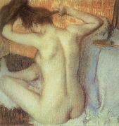 Edgar Degas Woman Combing her hair